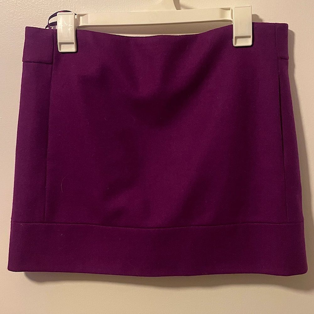 Jcrew pink purple wool skirt. Small. Gently worn.